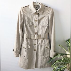 Rachel Zoe Beige Trench Coat with Belt